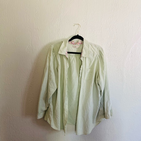 Striped collared cover up - Picture 1 of 3